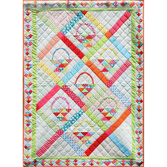 Scrap Basket Retreat Quilt Pattern AEQ-17 - Paper Pattern