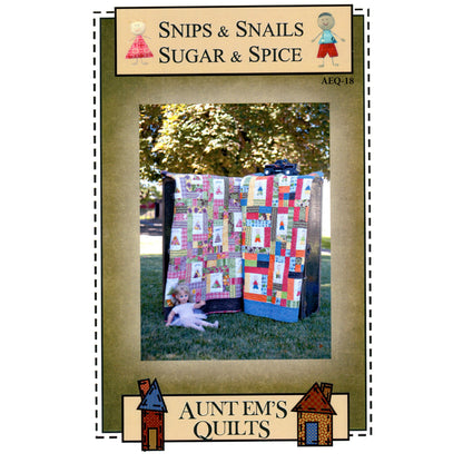 Snips and Snails Meets Sugar & Spice Quilt AEQ-18e - Downloadable Pattern
