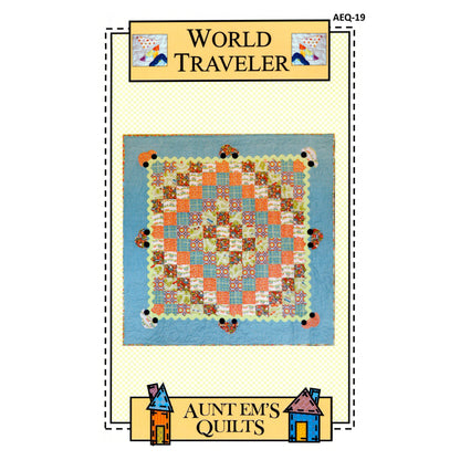 World Traveler Quilt AEQ-19e - Downloadable Pattern