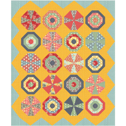 Beach Balls & Umbrellas Quilt Pattern AEQ-24 - Paper Pattern