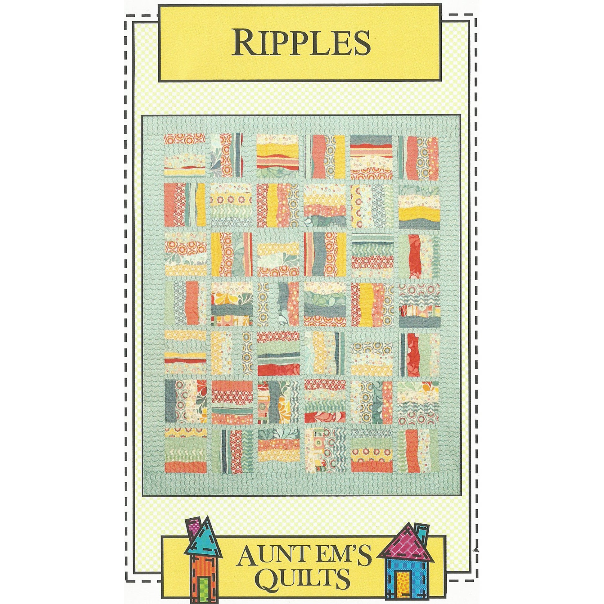 Cover image of pattern for Ripples Quilt.