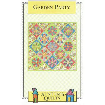 Cover image of pattern for Garden Party quilt.