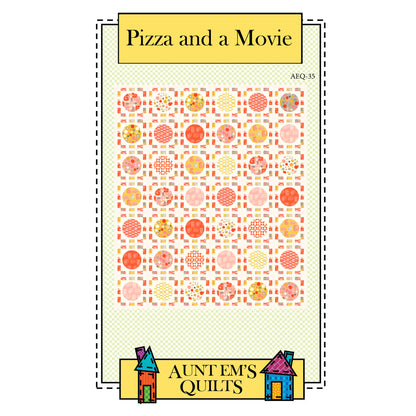 Cover image of pattern for Pizza and a Movie Quilt.