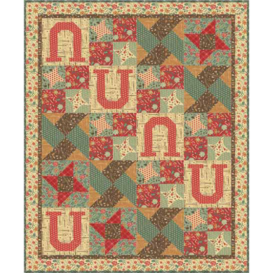 Lucky Star Quilt AEQ-42e - Downloadable Pattern