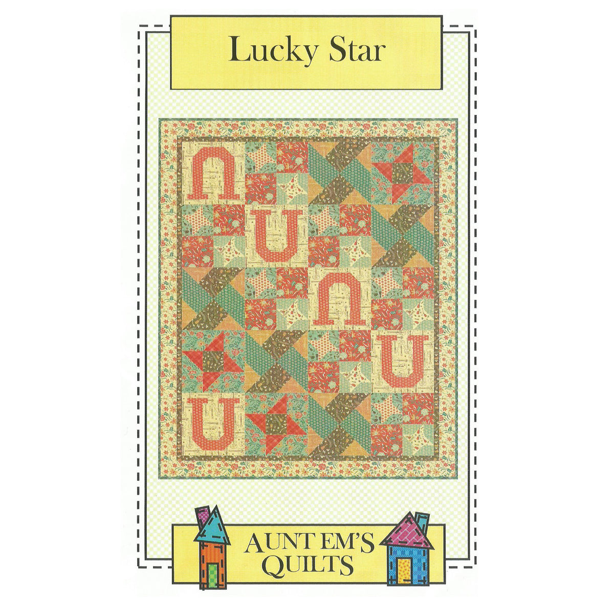 Lucky Star Quilt Pattern AEQ-42 - Paper Pattern
