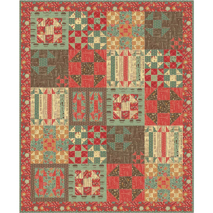 Ho Down Quilt AEQ-43e - Downloadable Pattern