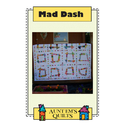 Mad Dash Quilt AEQ-44e - Downloadable Pattern