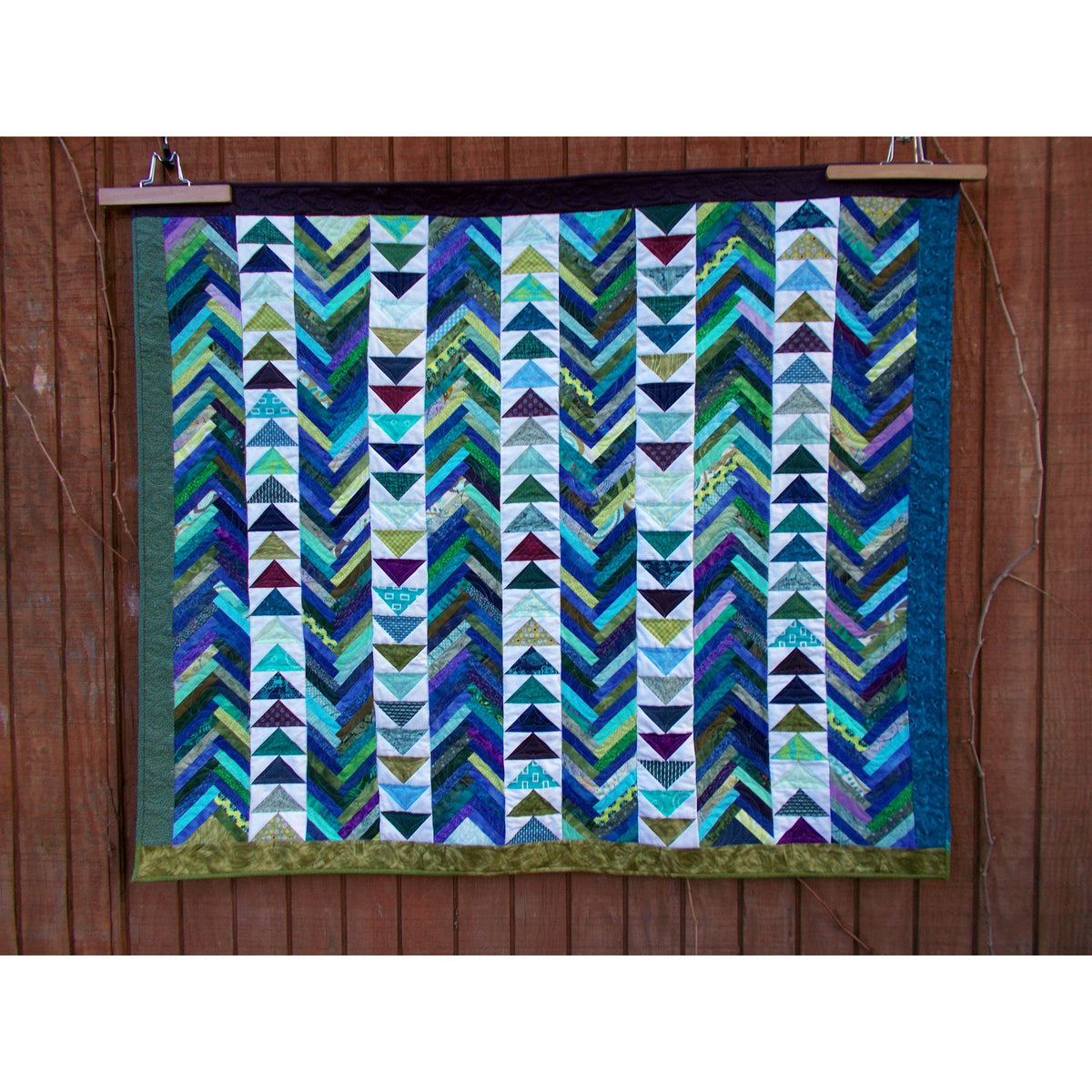 Geese on the Lake Quilt Pattern AEQ-45 - Paper Pattern