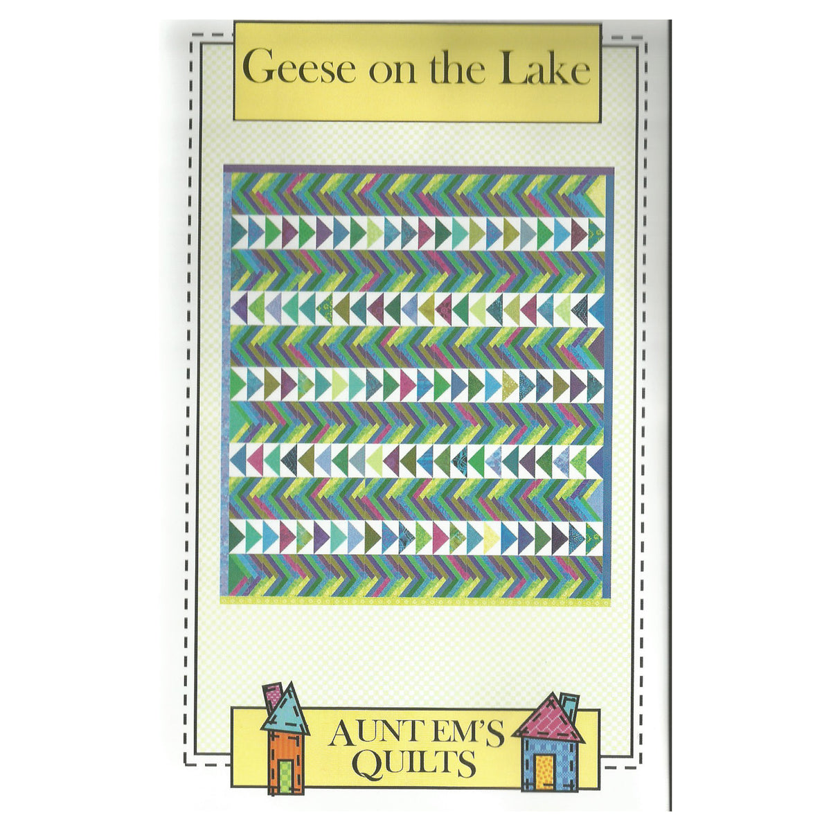 Geese on the Lake Quilt Pattern AEQ-45 - Paper Pattern