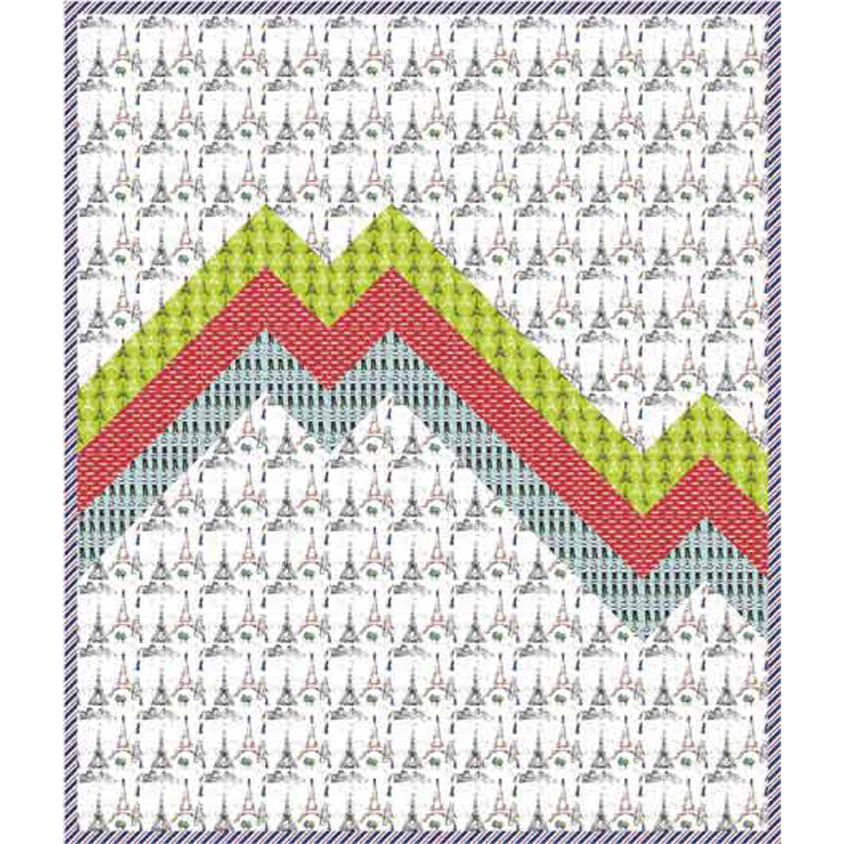 Heartbeat of Paris Quilt AEQ-49e - Downloadable Pattern