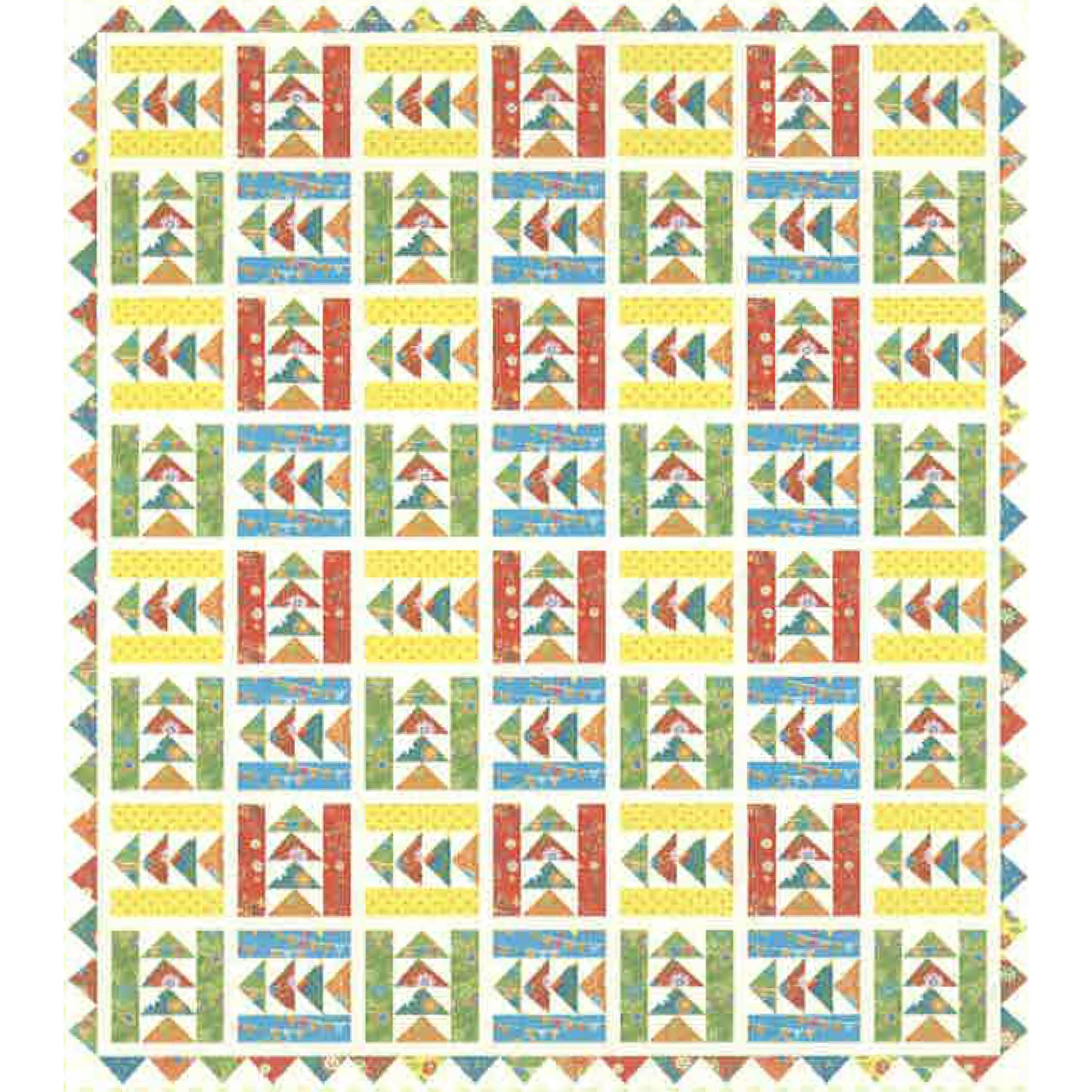 Picnic in the Park Quilt Pattern AEQ-50 - Paper Pattern