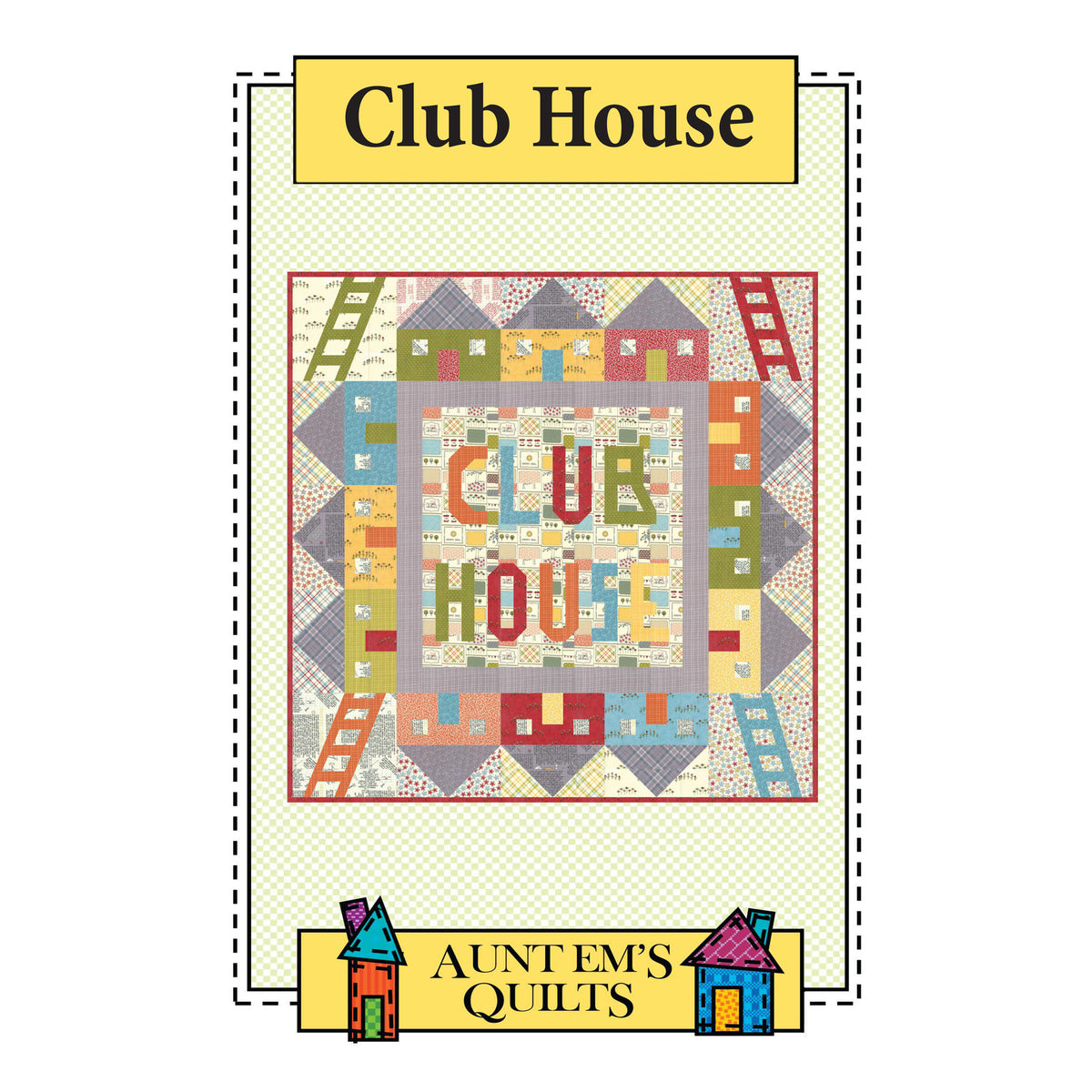 Club House Quilt AEQ-58e - Downloadable Pattern