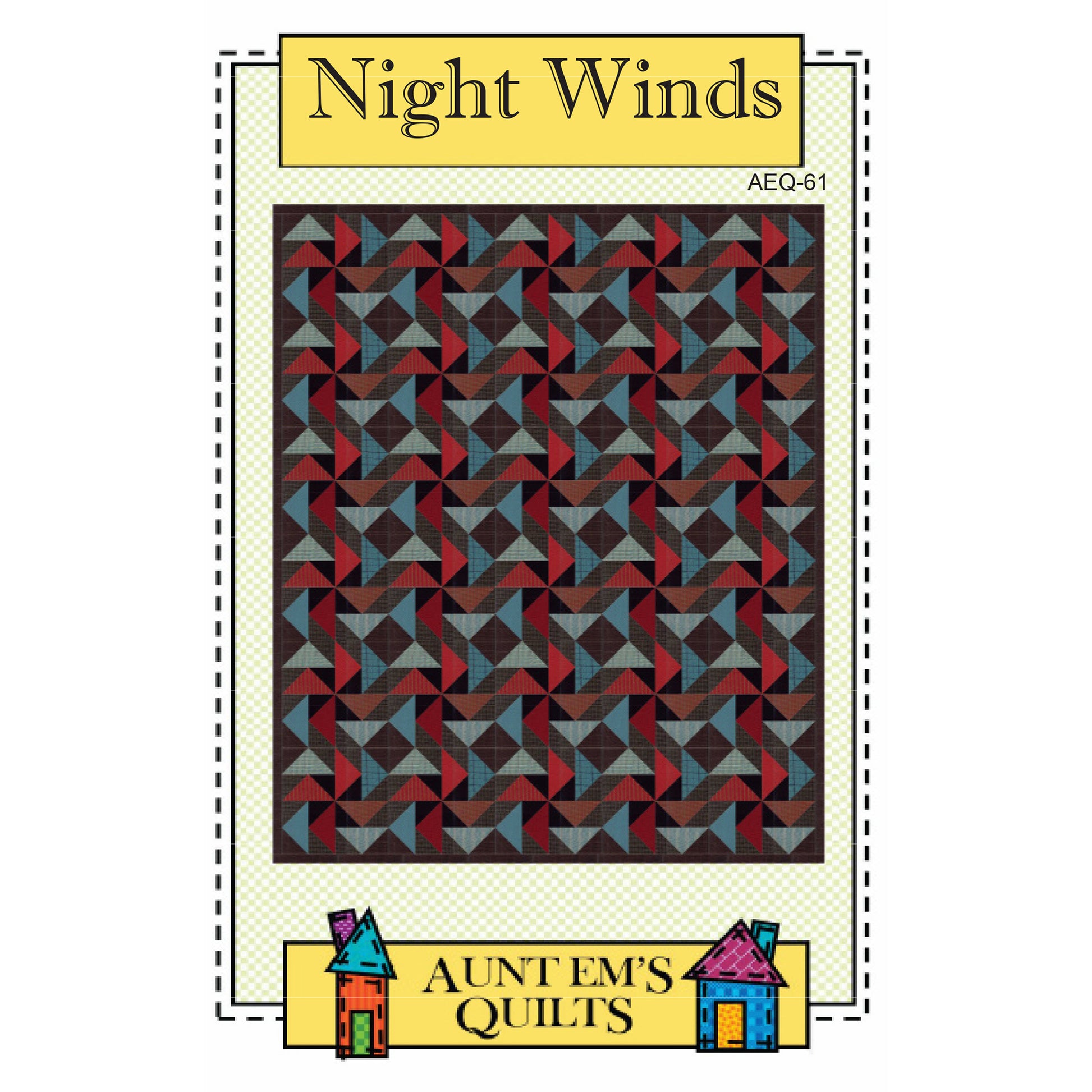 Cover image of pattern for Night Winds quilt.