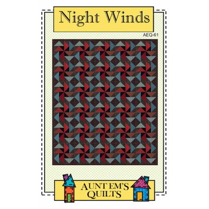 Cover image of pattern for Night Winds quilt.
