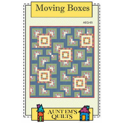 Cover image of pattern for Moving Boxes quilt.