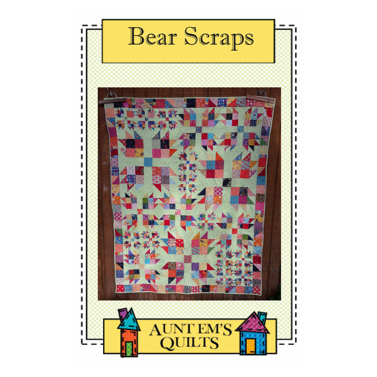 Bear Scraps Quilt Pattern AEQ-67 - Paper Pattern