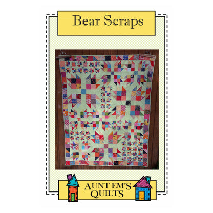Bear Scraps Quilt Pattern AEQ-67 - Paper Pattern