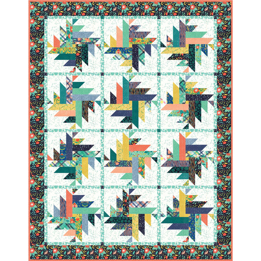 Dahlia Quilt AEQ-70e - Downloadable Pattern