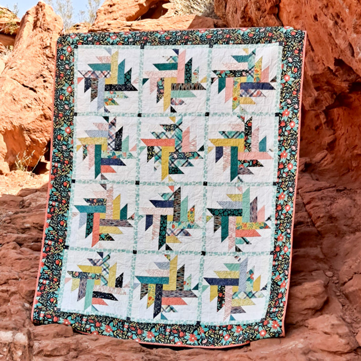 Dahlia Quilt AEQ-70e - Downloadable Pattern