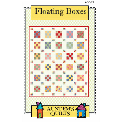 Floating Boxes Quilt Pattern AEQ-71 - Paper Pattern