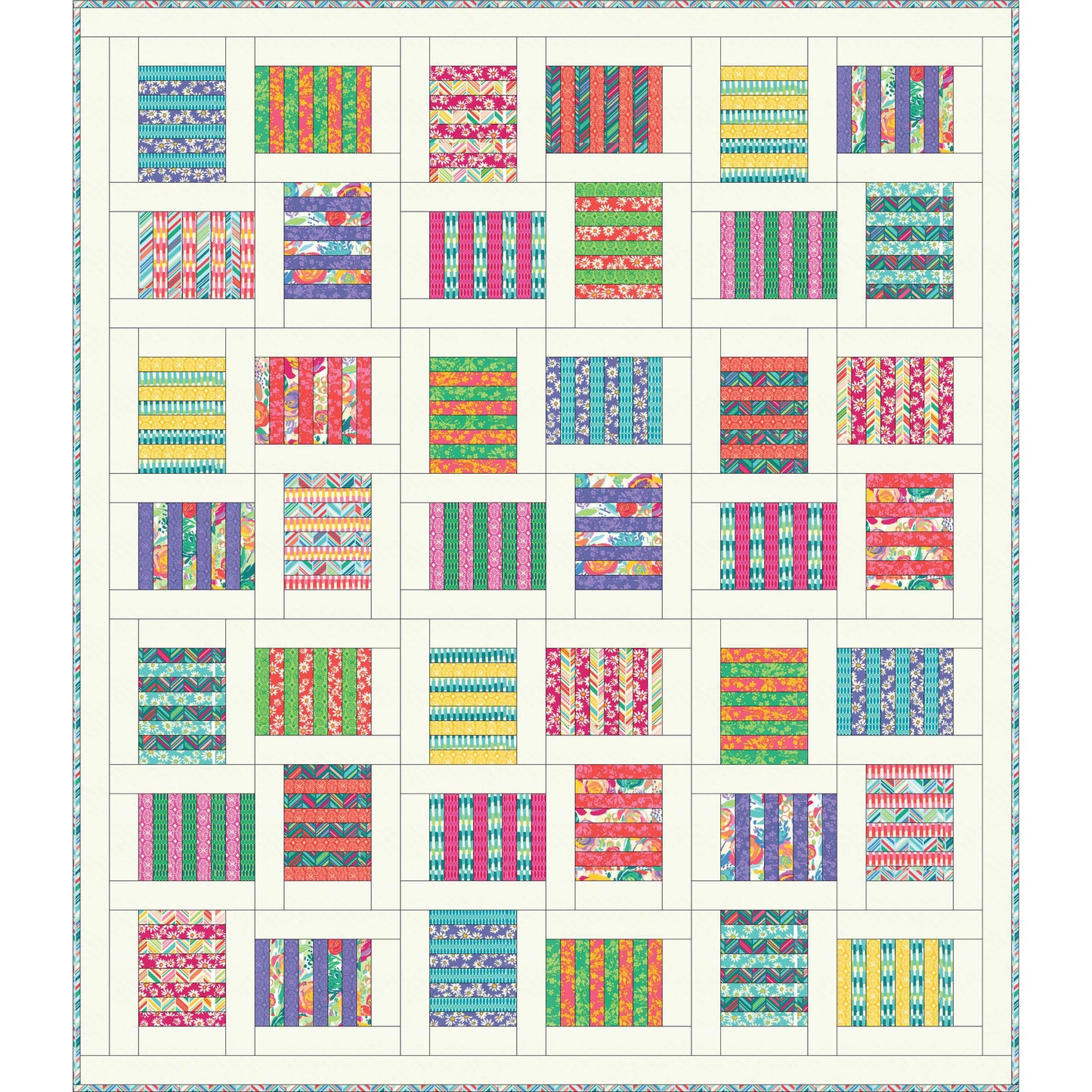 Raised Beds Quilt AEQ-74e - Downloadable Pattern