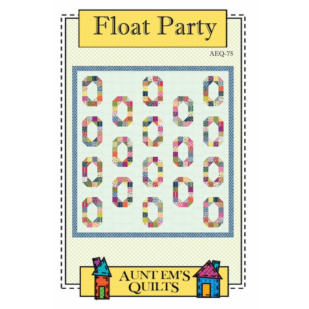 Float Party Quilt Pattern AEQ-75 (advanced beginner, lap, throw ...