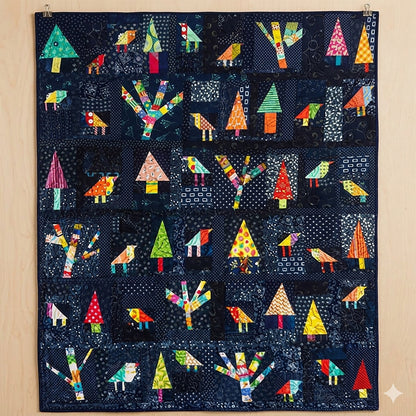 Enchanted Forest Quilt AEQ-81e - Downloadable Pattern