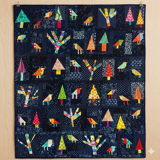 Enchanted Forest Quilt Pattern AEQ-81 - Paper Pattern