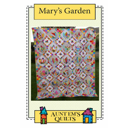 Mary's Garden Quilt AEQ-86e - Downloadable Pattern