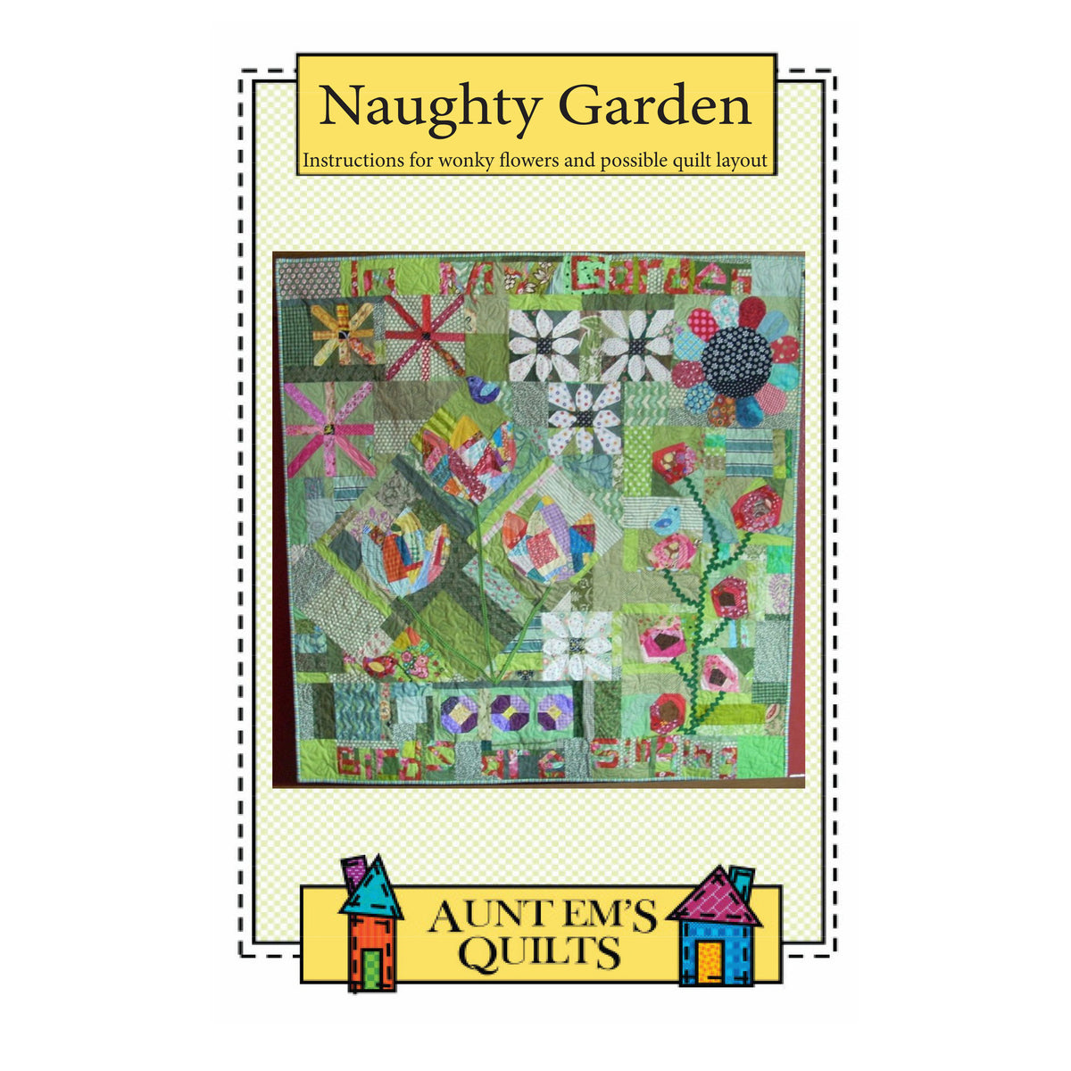 Naughty Garden Quilt Pattern AEQ-88 - Paper Pattern