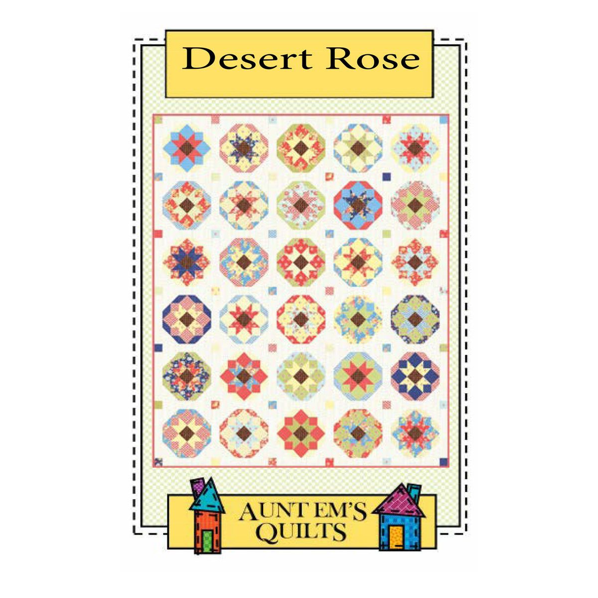 Desert Rose Quilt Pattern AEQ-93 - Paper Pattern