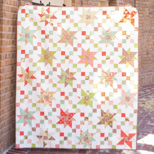 Twisted Star Quilt AEQ-99e - Downloadable Pattern