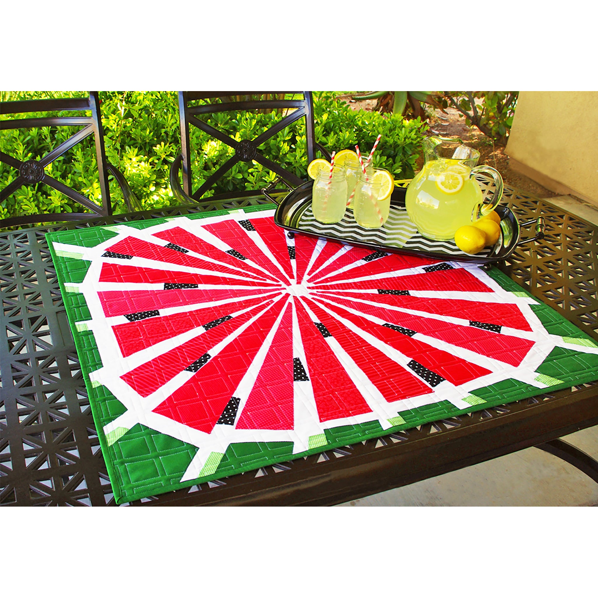 Phone Background Simple Pattern Watermelon Quilt AQ-114e - Downloadable Pattern β QuiltWoman.com