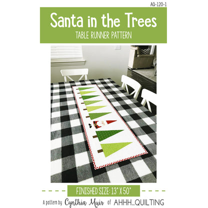 Santa in the Trees Runner AQ-1201e - Downloadable Pattern