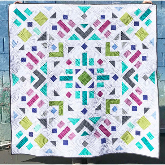 Minimal Medallion Quilt AQ-122e - Downloadable Pattern