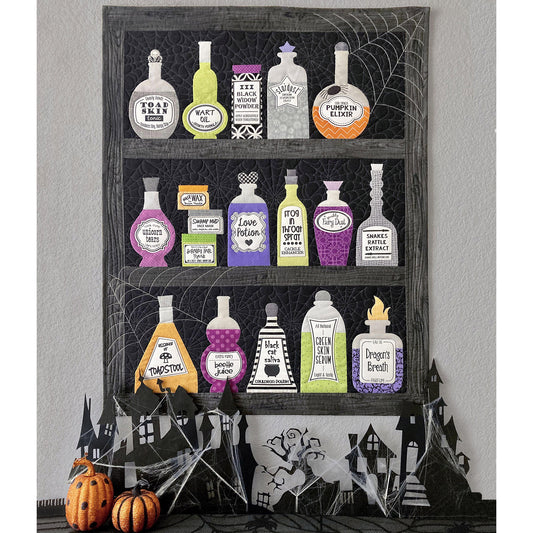 Witch's Cupboard Quilt AQ-128e - Downloadable Pattern