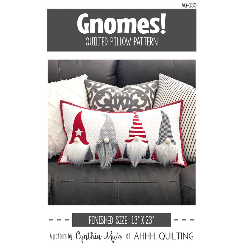 Gnomes Pillow AQ-130e - Downloadable Pattern – QuiltWoman.com