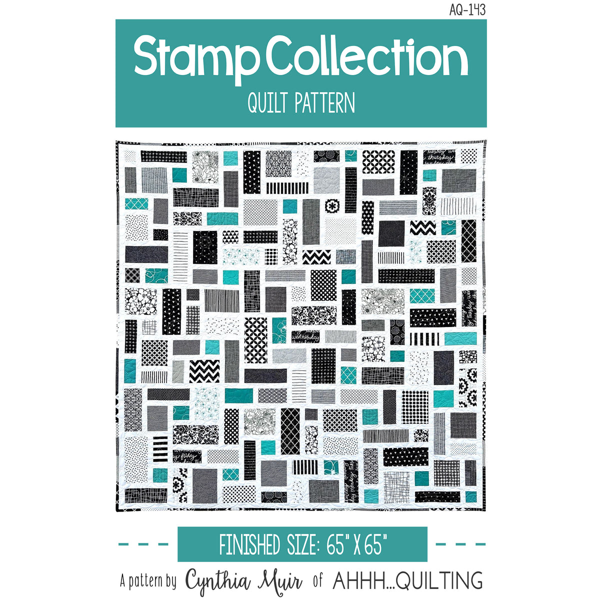 Stamp Collection Quilt AQ-143e - Downloadable Pattern