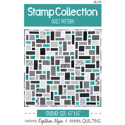 Stamp Collection Quilt AQ-143e - Downloadable Pattern