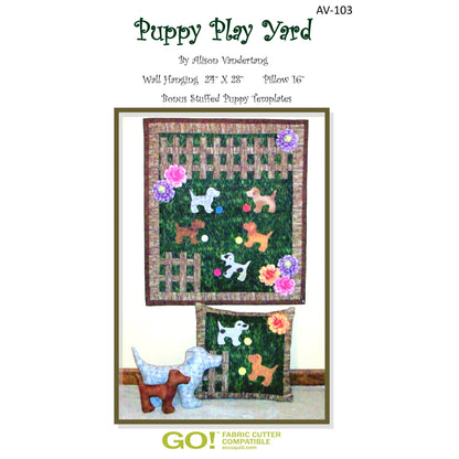 Puppy Play Yard Quilt Pattern AV-103 - Paper Pattern