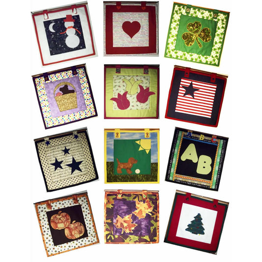 12 Months of 12" x 12" Quilts Pattern AV-105 - Paper Pattern