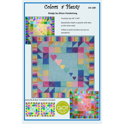 Colors a' Plenty Quilt AV-109e - Downloadable Pattern