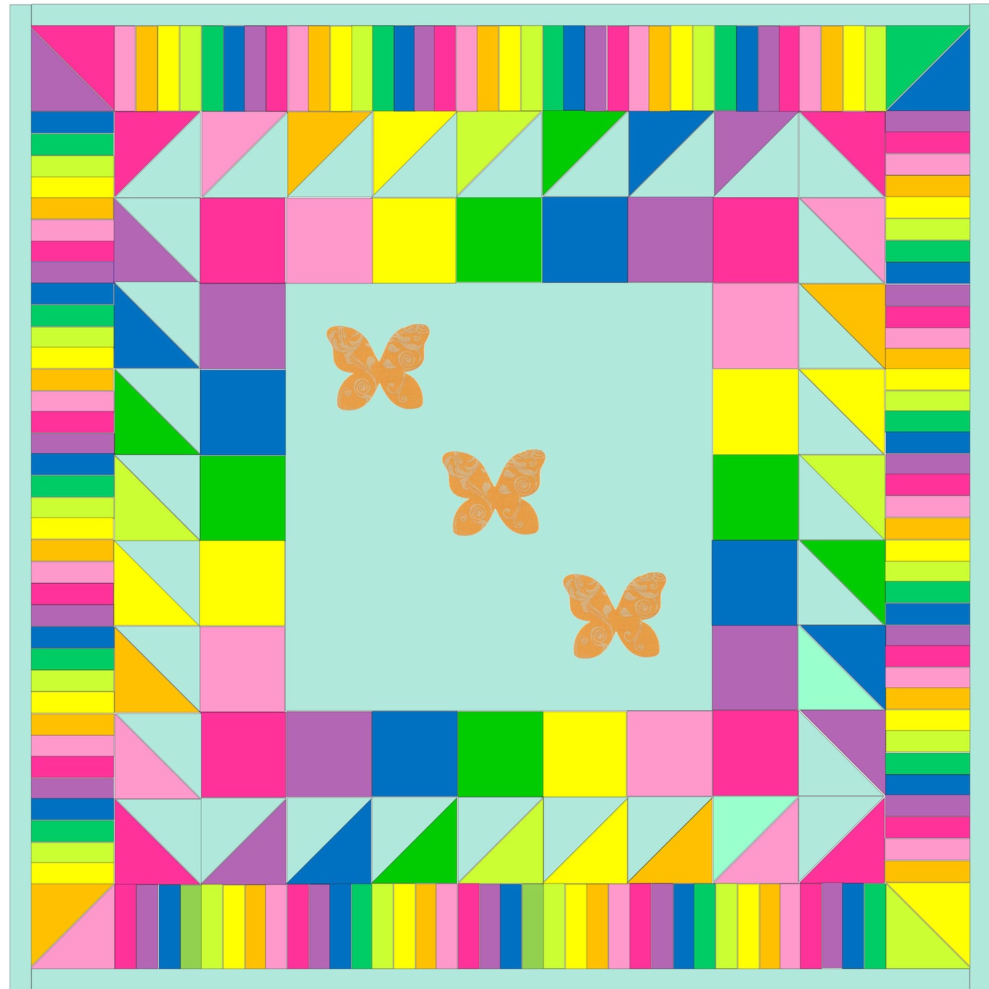 Colors a' Plenty Quilt AV-109e - Downloadable Pattern