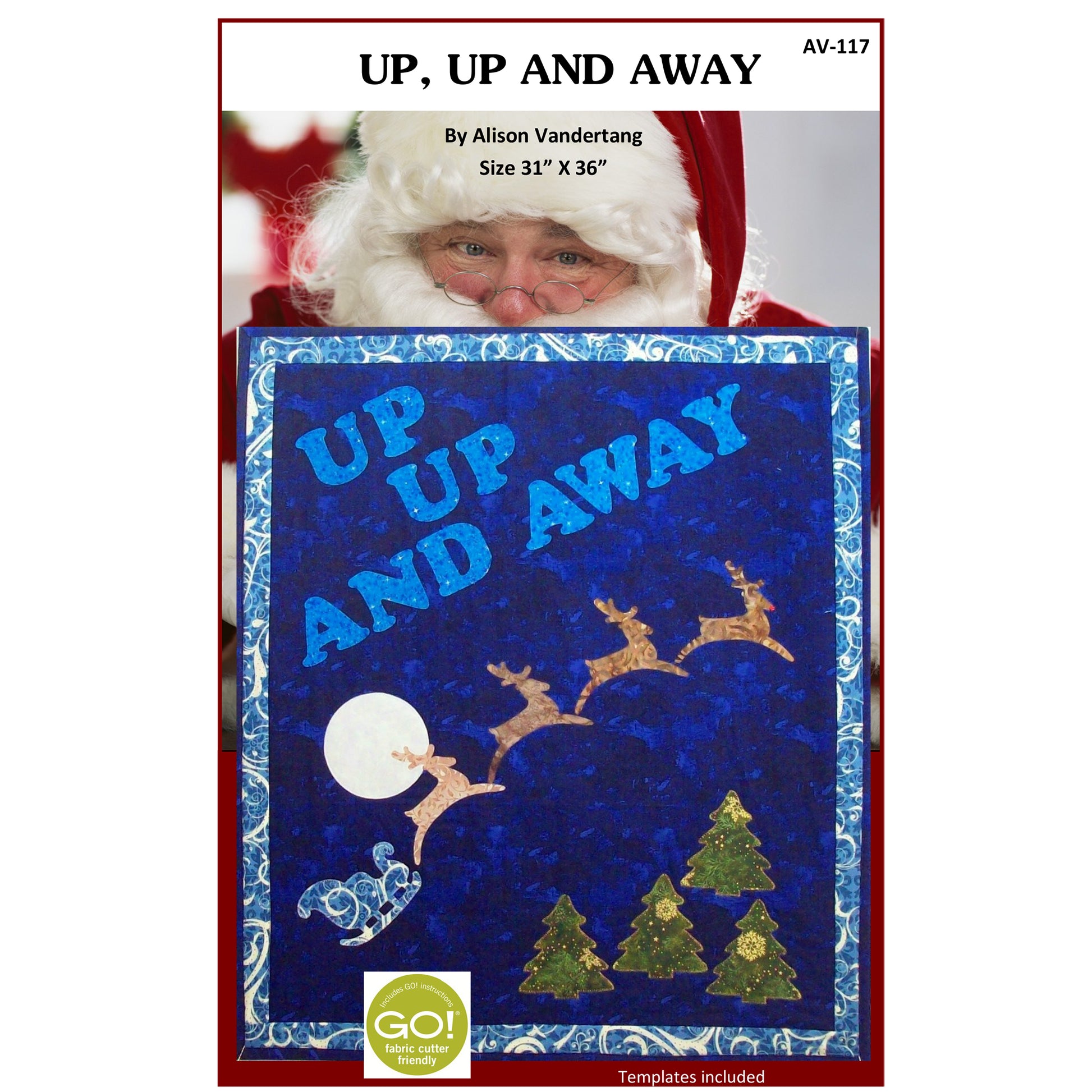 Cover image of pattern for Up, Up and Away quilt.