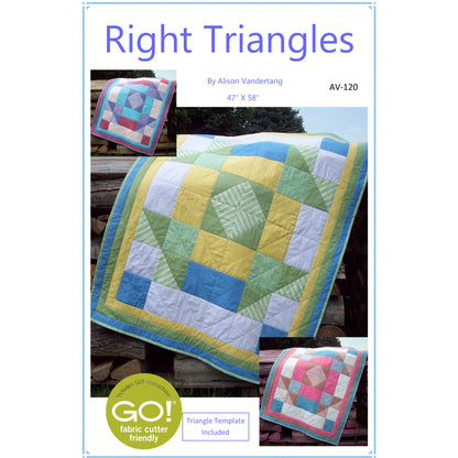 Right Triangle Quilt Pattern AV-120 - Paper Pattern