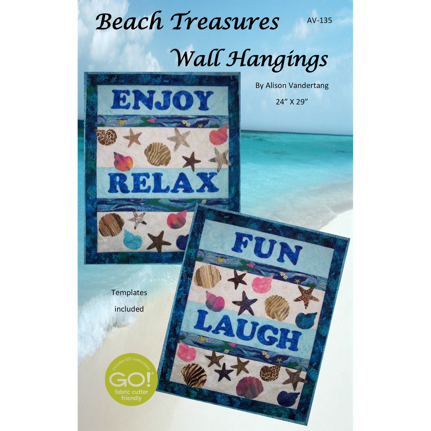 Beach Treasures Wall Hangings Pattern AV-135e - Downloadable Pattern