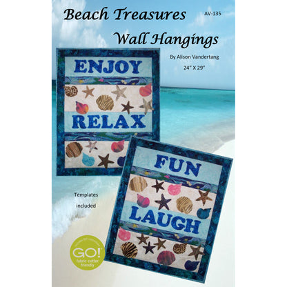 Beach Treasures Wall Hangings Pattern AV-135e - Downloadable Pattern