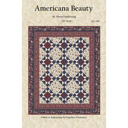 Americana Beauty Quilt Pattern AV-154 - Paper Pattern
