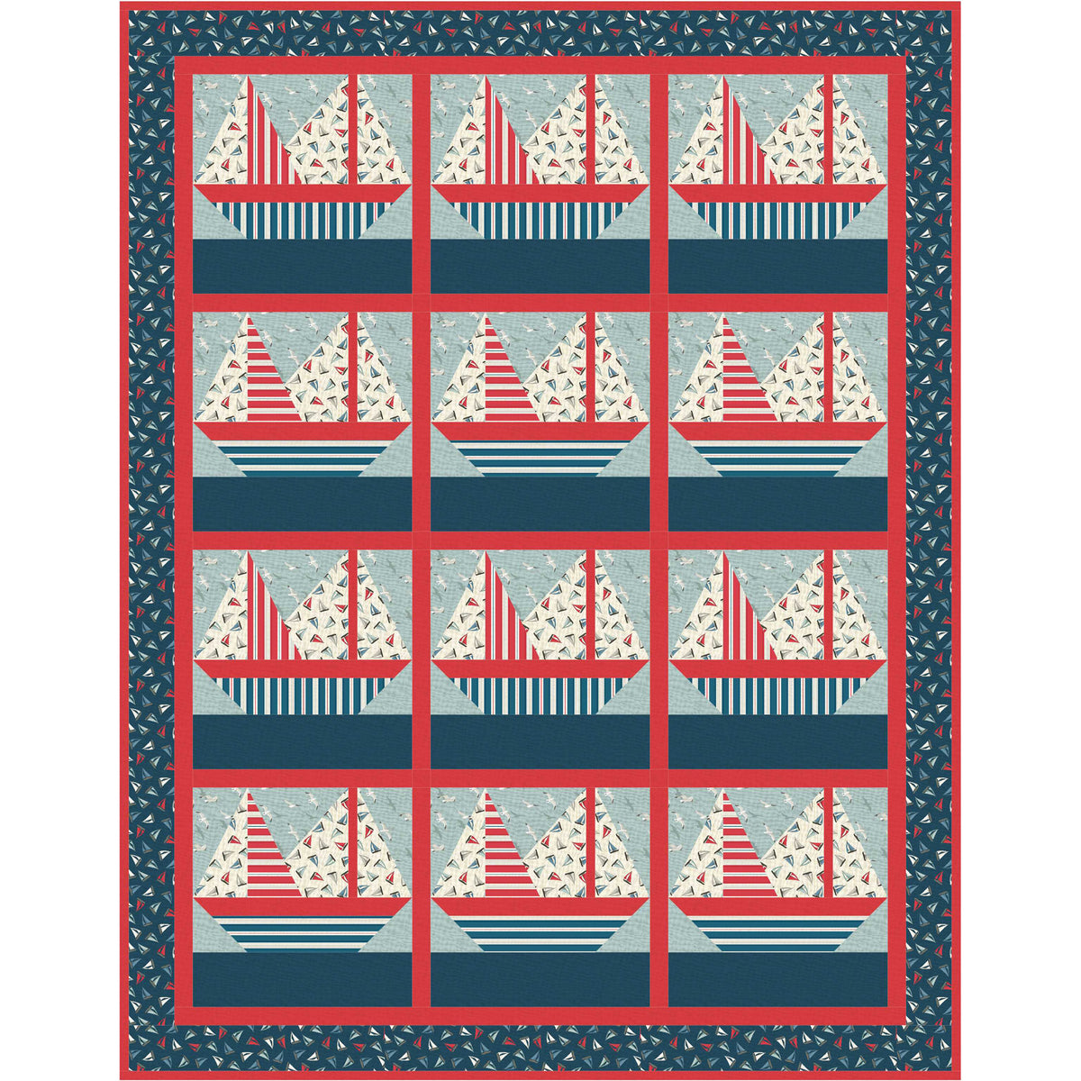 Ahoy! Mate Quilt Pattern AV-157 - Paper Pattern