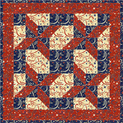 Twirling Pinwheels Quilt AV-162e - Downloadable Pattern